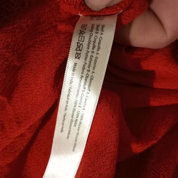 FREE PEOPLE - ONE - One Size Deep Orange Maxi Length Dress - Picture 3 of 6